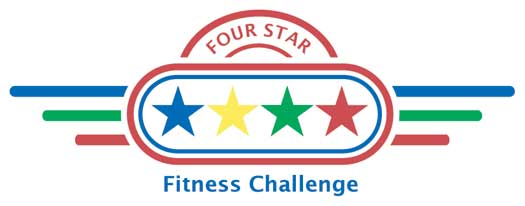 Four Star Fitness Challenge logo design